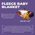 Personalized Baby Superhero Blanket – Shazam Style | Custom Name, Date & Background | Soft Fleece 30"x40"